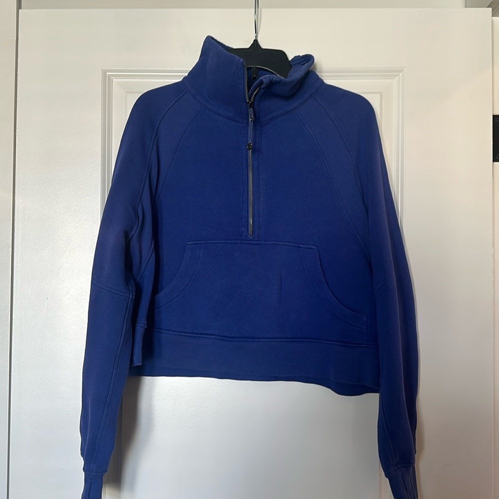 Lululemon Scuba Cropped Quarter Zip Medium/ Large